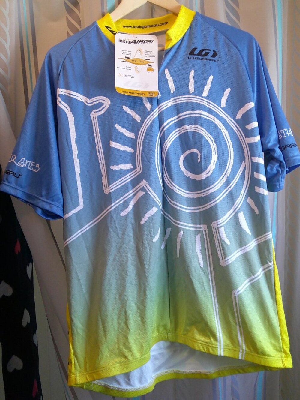 NWT LOUIS GARNEAU Premier Cycling Jersey Micro Air-Dry UPF 30 Man XL/Woman 3X